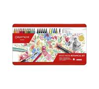 Carand'Ache Caran D'ache Mixed Media Botanical Set 24 Pieces By Julie Thomas - Metal Case Edition