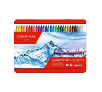 Carand'Ache Caran D'ache Neocolor Ii 40 Water Soluble Wax Colour Pastels In Metal Tin
