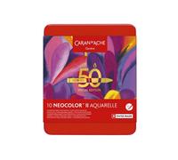 Carand'Ache Caran D'ache Neocolor Ii Aquarelle Pastels - 50 Years Special Edition Set Of 10 Assorted Pop Colours