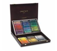 Carand'Ache Caran D'ache Neocolor Ii Water Soluble Wax Pastels Wooden Box Set 84 Colours - Professional Artist Quality, Swiss Made