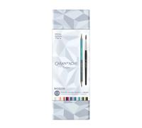 Carand'Ache Caran D'ache Prismalo Bicolor Water Soluble Pencils - Alpine Frost Special Edition (9 Pencils, 18 Colours) With Brush