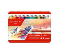 Carand'Ache Caran D'ache Supracolor Ii 30 Water Soluble Colour Pencils - Professional Artist Set In Metal Tin