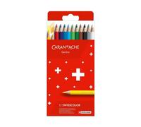 Caran d'Ache Swisscolor Cardboard Case with 12 Waterproof Colouring Pencils