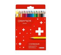 Carand'Ache Caran D'ache Swisscolor Aquarelle 18 Water-Resistant Colour Pencils - Boxed Set