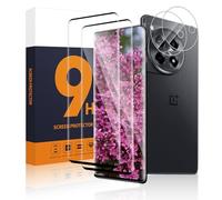 Carantee Pack of 2 + 2 Screen Protectors for Oneplus 12 5G, 3D Full Coverage, 9H Hardness, Anti-Scratch, High Clarity, High Resolution, Crystal Clear, Oneplus 12 Protective Glass