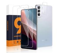 Carantee Pack of 2 + 2 Screen Protectors for Samsung Galaxy S21 Plus 5G, 2.5D Case Friendly 9H Hardness Anti-Scratch Ultra Clear Crystal Clear Sensitive Touch Samsung S21 Plus Screen Protector