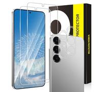 Carantee Pack of 2 + 2 Screen Protectors for Samsung S25 Plus, Ultra Clear Anti-Dirt Bubble-Free Scratch-Resistant S25 Plus Screen Protector, 2.5D Edge Case-Friendly Double Protection Glass Film