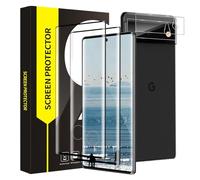 Carantee Pack of 2 + 2 Tempered Glass Screen Protectors for Google Pixel 6 Pro 5G, 9H Hardness, Anti-Scratch, High Sensitivity, Pixel 6 Pro Screen Protector, 3D Full Screen, Seamless Installation