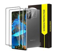 Carantee Pack of 2 + 2 Tempered Glass Screen Protectors for Samsung Galaxy Note 20 5G, 9H Hardness Durable Samsung Note 20 Screen Protector, 3D Ultra Clear High Sensitivity Note 20 5G Protective Glass