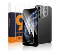 Carantee Pack of 2 + 2 Tempered Glass Screen Protectors for Samsung Galaxy S24 Plus 5G, 2.5D HD Clear 0 Dust & Bubbles Samsung S24 Plus Film, 0.33 mm 9H Hardness Ultra Resistant S24 Plus 5G Tempered