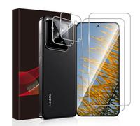 Carantee Pack of 2 + 2 Tempered Glass Screen Protectors for Xiaomi 14 5G, Ultra HD Anti-Bubble High Sensitivity Ultra Thin with 14 Screen Protector, 2.5D Edge Easy Installation Double Protection