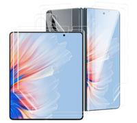 Carantee Pack of 2 + 2 TPU Screen Protectors for Samsung Galaxy Z Fold 5 5G, HD Clear No-Bubble Anti-Scratch Samsung Z Fold Screen Protector, High Sensitivity Self-Healing Z Fold 5 Mobile Phone Film