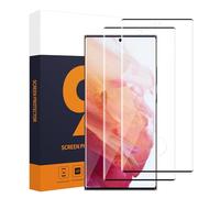 Carantee Pack of 2 Screen Protectors for Samsung Galaxy S22 Ultra 5G, 3D Full Coverage Crystal Clear Samsung S22 Ultra Film, No Air Bubbles Anti-Dirt S22 Ultra 5G Protective Glass