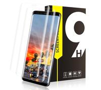 Carantee Pack of 2 Screen Protectors for Samsung S8 Plus, HD Clear Bubble-Free Anti-Scratch 9H Hardness Ultra Resistant S8 Plus Screen Protector, 3D Full Screen High Sensitivity Protective Glass