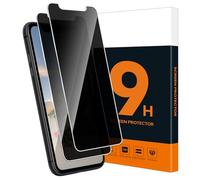 Carantee Pack of 2 Screen Protectors for Tempered Glass for iPhone 11 / XR Privacy Film, 2.5D Edge Anti-Spy Anti-Scratch iPhone 11 Privacy Screen Film, High Sensitivity iPhone XR Anti-Spy Privacy