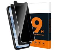 Carantee Pack of 2 Screen Protectors for Tempered Glass for iPhone 11 / XR Privacy Film, 9H Hardness, Anti-Scratch, No Bubbles, Anti-Spy iPhone XR Privacy Screen, 2.5D Edge High Sensitivity 11 Privacy