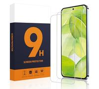Carantee Pack of 2 Screen Protectors for Xiaomi 13 5G, Waterproof Anti-Fingerprint Tempered Glass Protection, 9H Hardness, Shatterproof 2.5D Screen Protector for Xiaomi 13