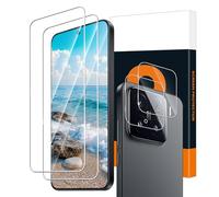 Carantee Pack of 2 Screen Protectors for Xiaomi 15 5G & 2 Camera Protectors, Anti-Fingerprint Film, 9H Hardness, Ultra Resistant 2.5D Screen Protector for Xiaomi 15