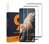 Carantee Pack of 2 Tempered Glass Screen Protector for Google Pixel 7 Pro 5G Screen Protector, 3D Full Coverage, High Clarity, Fingerprint ID, 9H Hardness, Free from Scratches, Unbreakable Pixel 7 Pro