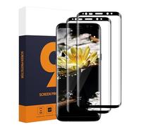 Carantee Pack of 2 Tempered Glass Screen Protectors for Samsung Galaxy S8 Plus, 3D Full Coverage, High Clarity Samsung S8 Plus Screen Protector, 9H Hardness Bumper Unbreakable S8 Plus Protective Glass
