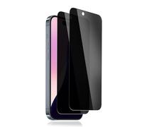 Carantee Privacy Screen for Tempered Glass for iPhone 15/15 Pro Screen Protector, Pack of 2 Privacy Fingerprint ID Screen Protector for 16e Anti-Spy, 9H Hardness Bubble-Free Privacy Screen Protector