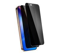 Carantee Privacy Screen for Tempered Glass for iPhone 16 Pro Screen Protector, Pack of 2 Privacy Fingerprint ID 9H Hardness Screen Protector for 16 Pro Anti-Spy, Bubble-Free Privacy Screen Protector