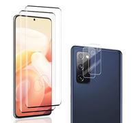 Carantee Screen Protector for Samsung Galaxy S20 Protective Glass, 2 + 2 Pieces 9H Hardness Camera Protection for S20 Screen Protector, HD Clear Fingerprint ID Scratch-Resistant Film, Anti-Oil Screen