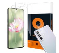 Carantee Screen Protector for Samsung Galaxy S21 Plus 5G Screen Protector, 9H Hardness Free from Scratches, Protective Glass, 2.5D Bubble-Free, 2+2 HD High Sensitivity S21 Plus Screen Protector + Lens