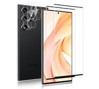 Carantee Screen Protector for Samsung Galaxy S22 Ultra, Pack of 2 + 2 Camera Protection Film + HD Highly Sensitive Tempered Glass Film, 9H Anti-Scratch Durable Protective Glass Screen Protector for