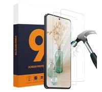 Carantee Screen Protector for Xiaomi Poco X6 Pro 5G, Pack of 2, 9H Hardness Protective Glass, Sensitive Touch, 2.5D Cover, Anti-Bubble, Anti-Oil, Ultra HD Xiaomi POCO X6 Pro Screen Protector