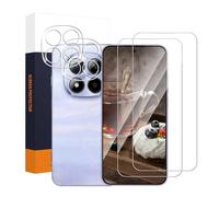 Carantee Screen Protector for Xiaomi Redmi Note 15 Pro 5G, 2 + 2 Pieces 2.5D Cover Protective Glass with Camera Protection, 9H Hardness, Sensitive Touch, Ultra Clear Redmi Note 15 Pro Screen Protector