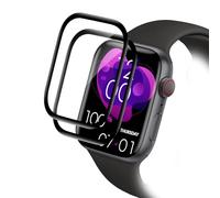 Carantee Tempered Glass Screen Protector for Apple Watch Series 10/11, 46 mm, Pack of 2, HD Clear, Bubble-Free, Soft TPU Screen Protector, Anti-Dust Film, Scratch-Resistant Screen Protector