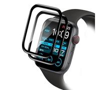 Carantee Tempered Glass Screen Protector for Apple Watch Series 7/8/9 45 mm Pack of 2 Bubble-Free Soft TPU HD Clear Screen Protector, Anti-Dust Film, Scratch-Resistant Screen Protector, Self-Healing