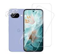 Carantee Tempered Glass Screen Protector for Google Pixel 9A 5G, 2.5D HD Clear Google Pixel 9A Screen Protector with Camera Protection, Anti-Bubble, Anti-Fingerprint, Ultra Resistant, Pack of 2