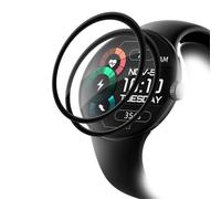 Carantee Tempered Glass Screen Protector for Google Pixel Watch 3/4 45 mm Pack of 2 Bubble-Free Soft TPU HD Clear Screen Protector, Anti-Dust Film, Scratch-Resistant Screen Protector, Self-Healing