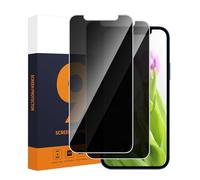 Carantee Tempered Glass Screen Protector for iPhone 12 Mini 5G Privacy Screen, 9H Hardness Privacy Film, 2.5D Edge Privacy Film, Bubble-Free, Pack of 2 Privacy Anti-Spy iPhone 12 Mini Screen Protector