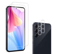 Carantee Tempered Glass Screen Protector for Samsung Galaxy A55, 2 + 2 Pieces, 9H Hardness, HD Clear Camera Protection, Fingerprint ID Scratch-Resistant Film, Anti-Dust, Bubble-Free Screen Protector