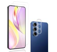 Carantee Tempered Glass Screen Protector for Samsung Galaxy S25, 2 + 2 Pieces, 9H Hardness, HD Clear, Camera Protection + Screen Protector, Fingerprint ID, Scratch-Resistant, Anti-Dust, Bubble-Free