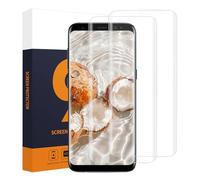 Carantee Tempered Glass Screen Protector for Samsung Galaxy S9, Pack of 2, Ultra Thin 9H Shatterproof Screen Protector, 3D Full Screen Coverage, Waterproof, Anti-Dust Protective Glass Film for Galaxy