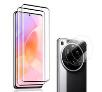 Carantee Tempered Glass Screen Protector for Xiaomi 15 Ultra, 2 + 2 Pieces, 9H Hardness, HD Clear, Camera Protection + Screen Protector, Fingerprint ID, Scratch-Resistant, Anti-Dust, Bubble-Free for