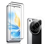 Carantee Tempered Glass Screen Protector for Xiaomi 15 Ultra, 2 + 2 Pieces, 9H Hardness, HD Clear Camera Protection, Fingerprint ID Scratch-Resistant Film, Anti-Dust, Bubble-Free Screen Protector