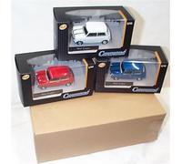 Cararama 3 MINI C00PER Set THE ITALIAN J0B Red/White/Blue Vehicle 1.43 Scale toy Model 1:43 scale diecast model