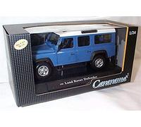 Cararama Blue and White LAND R0VER Defender 1:24 scale diecast model