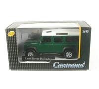 Cararama Dark Green LWB LAND R0VER Defender with White roof car 1:43 scale diecast model