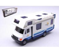 Cararama MODELLINO IN SCALA COMPATIBILE CON CAMPER MERCEDES HOME MOBILE WHITE 1:43 CA4-93510