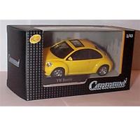 Cararama V0LKSWAGEN Beetle with sunroof Yellow vehicle 1:43 scale diecast model