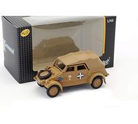 cararama VW Kubel Type 82 Closed, sand, German Africa Korps 1940 1:43 scale model from