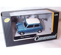 cararama white blue MINI C00PER vehicle 1:43 scale diecast model