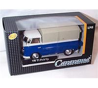 cararama white blue volkswagen T1 pick up vehicle 1:43 scale diecast model