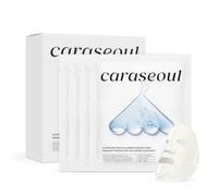 caraseoul Glow Pro Collagen Face Mask, Hydrogel Korean Face Mask with Niacinamide & Adenosin, Radiance Boost, Hydrating Overnight Sleep Mask, Vegan, Korean Skin Care [1.19oz (34g) x 4ea]
